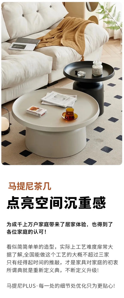 Living Room Coffee Table Basses Mesa Lateral Round Coffee Table Center Modern Nordic Mesa Lateral Para Sala Home Bar Furniture