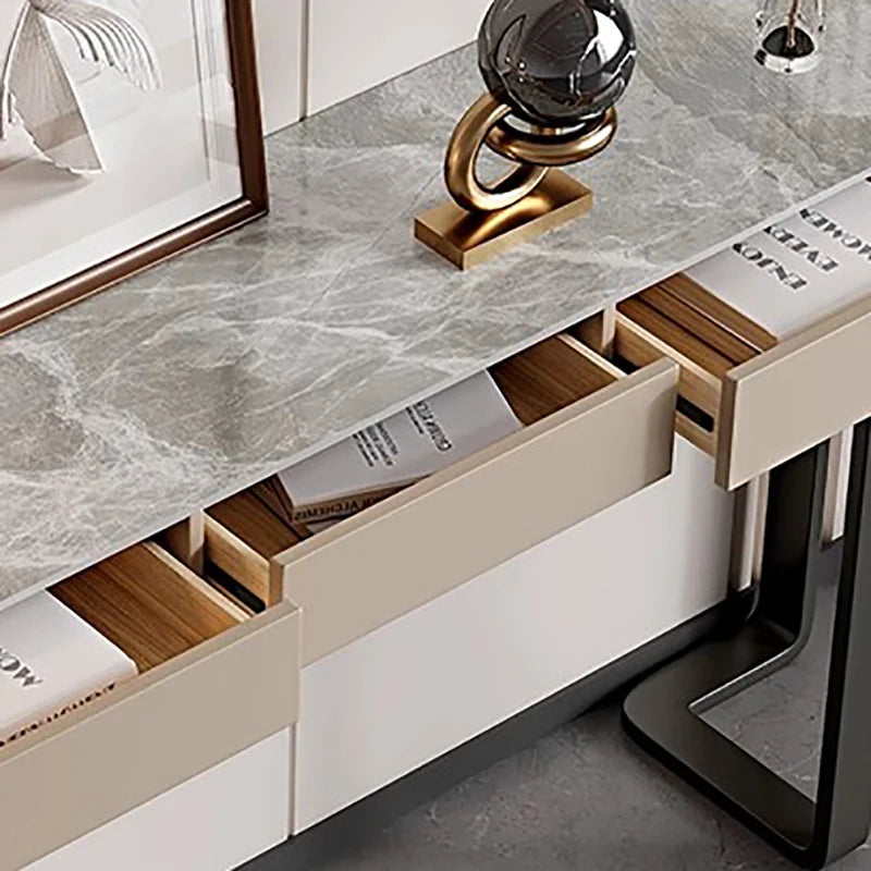 Italian Luxury Console Table With Storage Thin Living Room Entrance Console Table Rectangle Glam Woonkamer Tafel Furniture