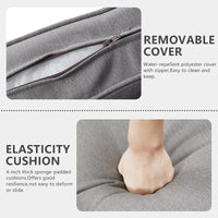 PatioLix 5 Piece Patio Furniture Set with Fire Pit Table 41in 55,000 BTU,Wicker Outdoor Conversation Sets - Outdoor Swivel Rocker