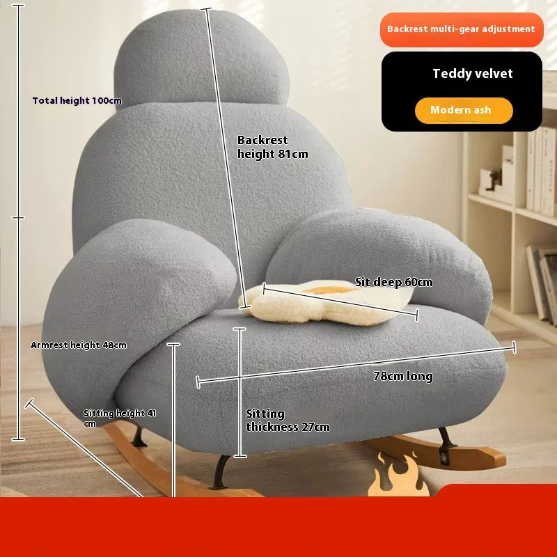 Modern Ergonomic White Chairs Minimalist Living Room Recliner Lounge Chairs Floor Bedroom Articulos Para El Hogar Home Decor