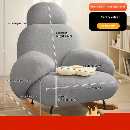 Modern Ergonomic White Chairs Minimalist Living Room Recliner Lounge Chairs Floor Bedroom Articulos Para El Hogar Home Decor