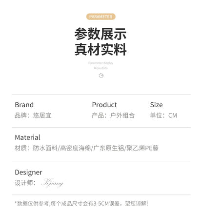 Outdoor sofa combination garden terrace leisure rattan circular courtyard outdoor open-air rattan chair sun room rattan sofa