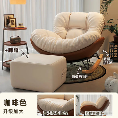 Unique Arm Chairs Rocking Lounge Salon Bedroom Lazy Relax Modern Reading Living Room Chairs Lounge Fauteuil Trendy Furniture