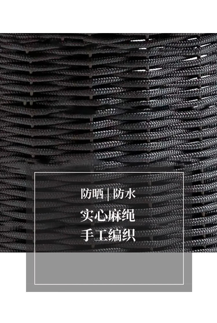Outdoor sofa courtyard terrace simple rattan sofa waterproof sunscreen balcony rattan chair furniture