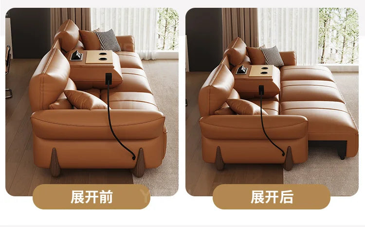 Relaxing Genuine Leather Sofa Living Room Electric Reclining Italian Sofa Lounge Luxury Divano Soggiorno Furniture Home