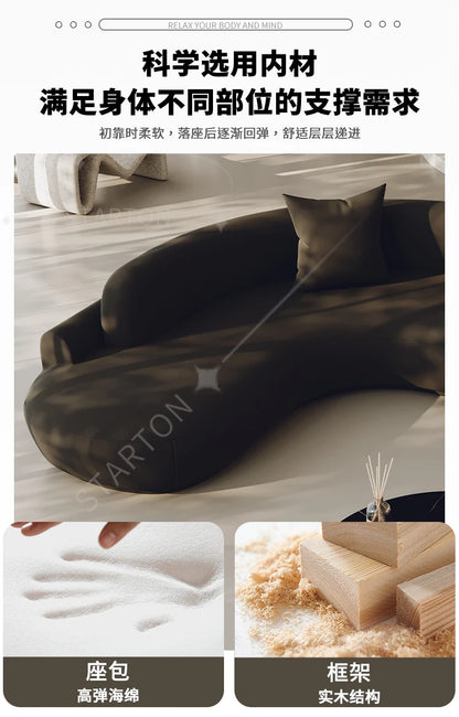 White Minimalist Comfortable Large Size Living Room Sofas Terrace Furniture