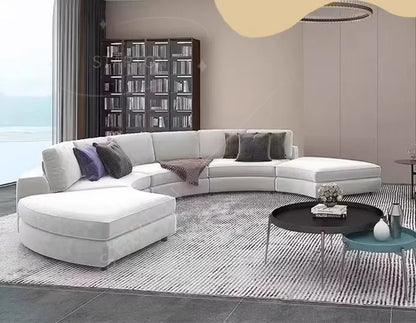 Modern Design Large Circular Sofa Combination Living Room Sofa Light Luxury Hotel Lobby Reception Beauty Salon Club Leisure Sofa