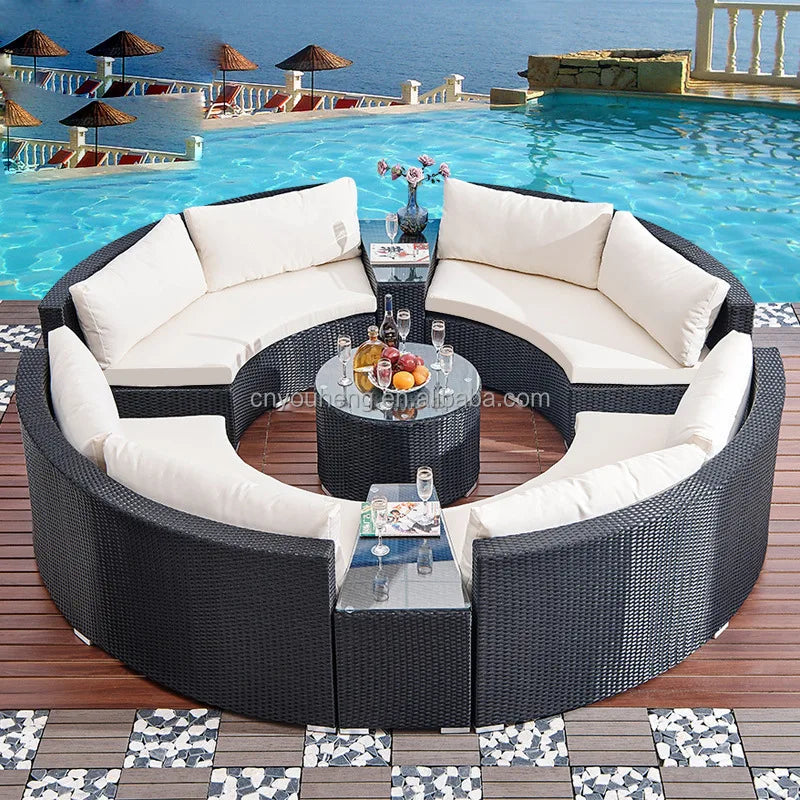 Garden Sets Outdoor Furniture Lounge Corner Outdoor Furniture Outside Garden Furniture Aluminium Pool Sofa