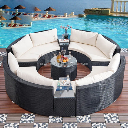 Garden Sets Outdoor Furniture Lounge Corner Outdoor Furniture Outside Garden Furniture Aluminium Pool Sofa