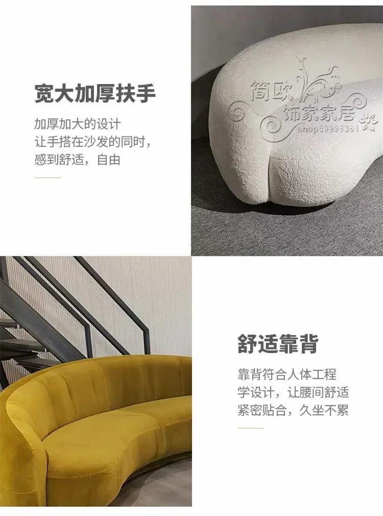 Throne Living Room Sofas Minimalist Curved Nordic Luxury Lazy Sofa Aesthetic Double Princess Muebles Entrance Hall Furniture