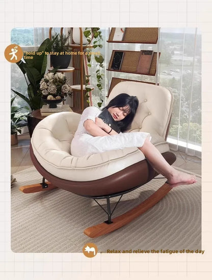 Furnished Lazy, Sofa, Penguin, Rocking Chair, Recliner, Balcony, Outdoor, Home, Bedroom, Leisure Chair, Living Room, Chair