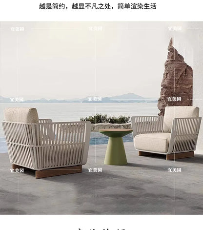 Leisure Outdoor Sofas Balcony Accent Design Courtyard Hotel Garden Sofas Floor Nordic Office Furniture Arredo Giardino Lshysf