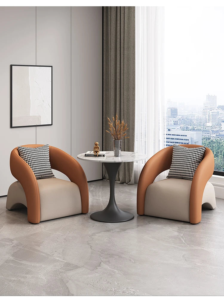 Living Room Chairs Modern Upholstered Armchair Accent Lounge Chair Comfortable Home Furniture Hotel Lobby Reception Salon