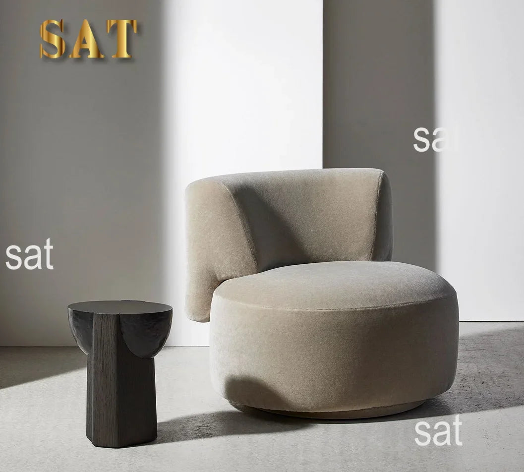 For Luxury Nordic Leisure Chair Living Room Single Sofa for Home Hotel Restaurant Stylish Velvet Accent Chair