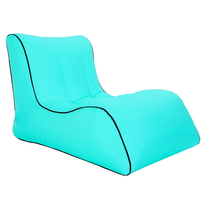 Inflatable Sofa Beach Camping Hiking Picnics Music Festivals-easy Inflation Air Chair Lounger Fabric Foldable Backyard Use