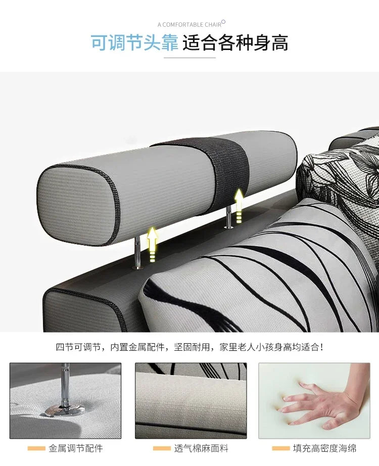 Fabric Big Sofa Set Living Room Furniture Cloth Sofa Modernos Para Sala Sectional Sofa U Shape Corner Couch Grandes Salon