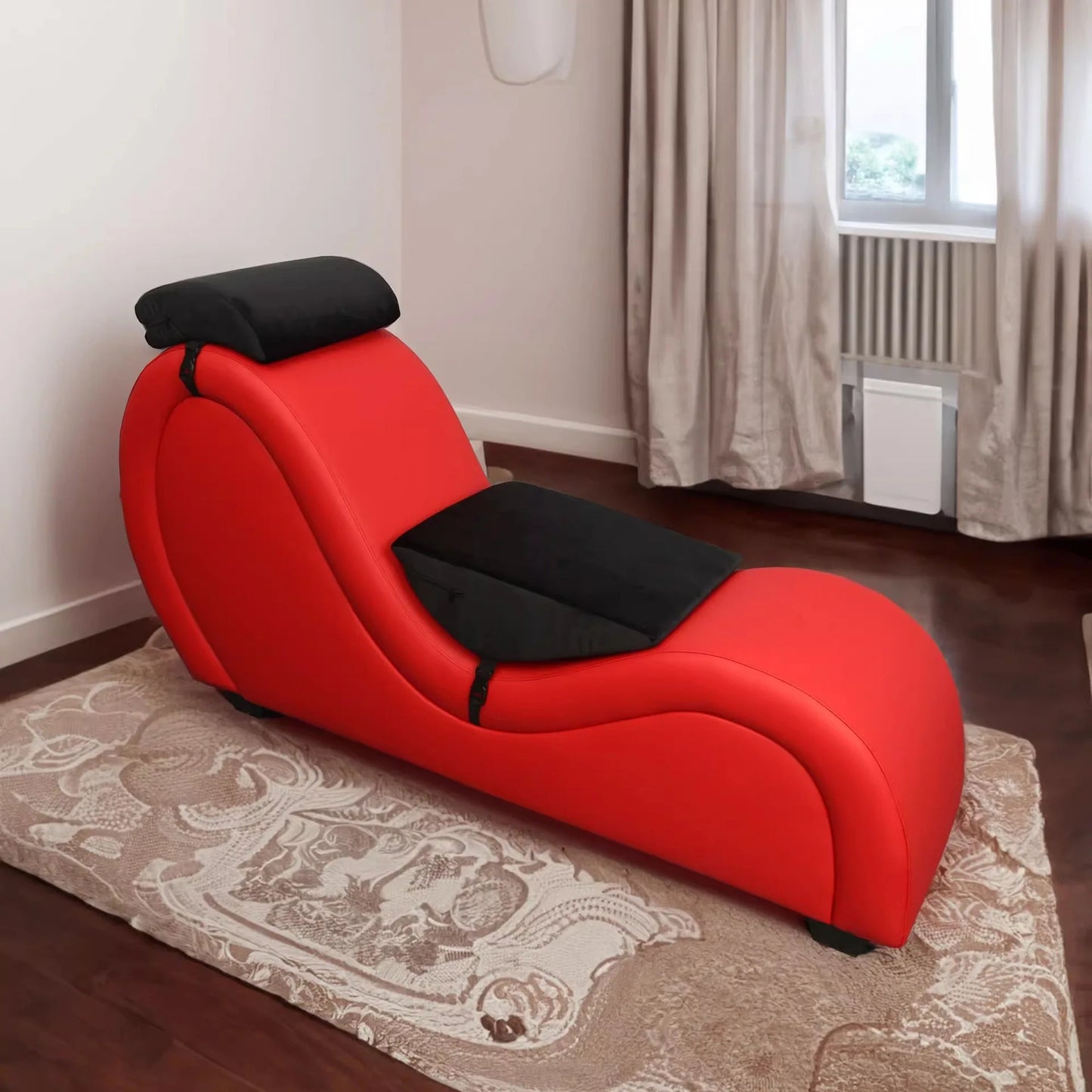 Hotel Bedroom Couple Lounge Chaise Sofa, Casual Reclining Love Seat, Modern Intimacy Chair for Couples