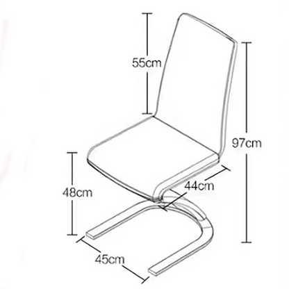 Set Of 2 Luxury Dining Chairs Modern Comfortable Living Room Designer Dining Chairs Aesthetic Beauty Chaise Home Furniture