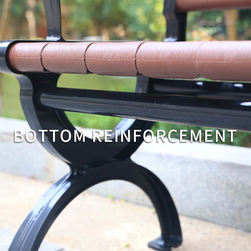 Park Garden Bench Urban Furniture Park Benches Outside Custom Seat Wood Sitting Plastic Wood Outdoor Wooden Bench