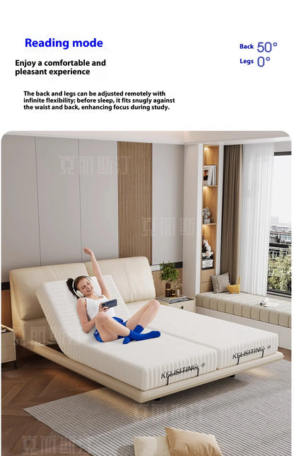 Soft Luxury Modern Double Bed Lift Up Electric Adults Smart Double Bed Queen Mattress Camas De Dormitorio Bedroom Furniture