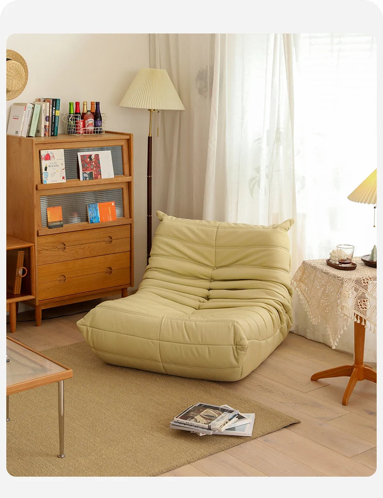 Lazy sofa single leisure chair modern simple technology leather ins