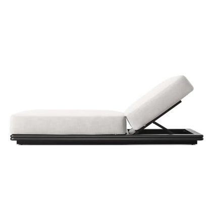 Resort Villa Hotel Outdoor Furniture Waterproof Aluminum Garden Bed Adjustable Backrest Sunbed Patio Pool Lounge Chair