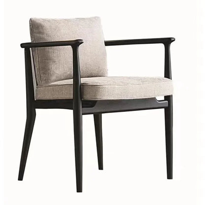 New Chinese Style Nordic Single-Seat Sofa Chair Post-Modern Minimalist Dining Chair Leisure Chair Conference