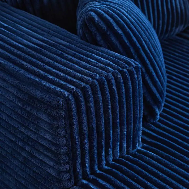 Reversible U-Shaped Flannel Sectional Sofa, Spacious & Comfortable with Plush Cushions, Ideal for Modern Living Rooms