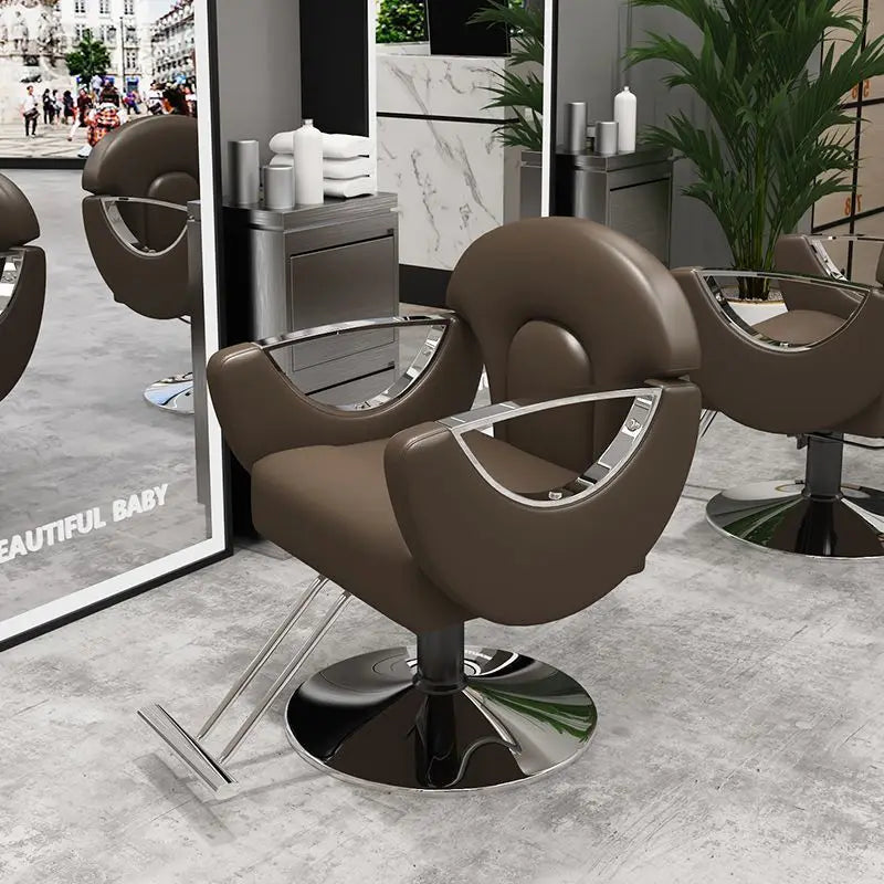 Elegant Beauty Barber Chairs Premium Nordic Style Minimalist Salon Chairs Aesthetic Italian Silla Para Lashista Salon Furniture
