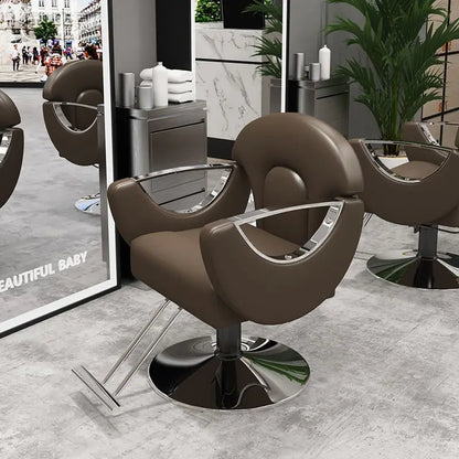 Elegant Beauty Barber Chairs Premium Nordic Style Minimalist Salon Chairs Aesthetic Italian Silla Para Lashista Salon Furniture