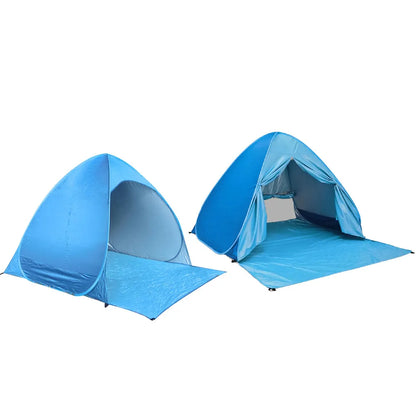 1Pcs Automatic Beach Tent Instant Pop Up Sun Shelter for Camping Fishing Hiking Picnic Outdoor Activities Lightweight Portable