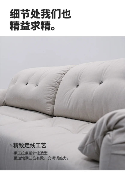 Cloud Electric Sofa Living Room Modern Simple Telescopic Fabric Lazy Multi-functional Sofa Bed Dual-purpose