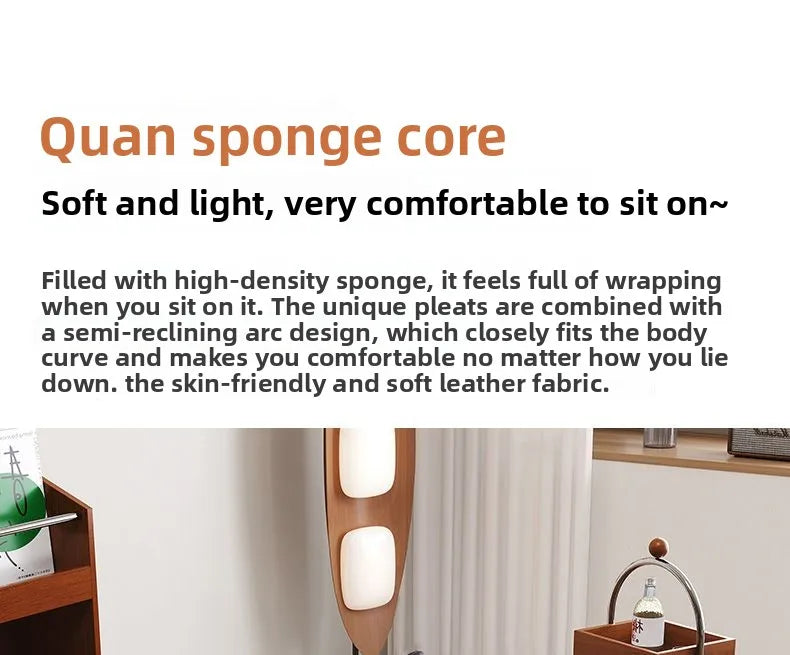 Caterpillar leather sofa togo lazy sofa can lie down and sleep modern light luxury single recliner living room sofa