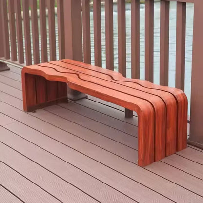 Leisure Wooden Patio Galvanized Steel Outdoor Bench Iron Seats Design Park Garden Benches Garden Waiting Bench
