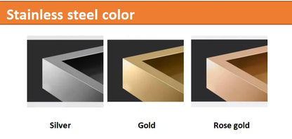 Light luxury marble coffee table stainless steel living room household gold square tea table
