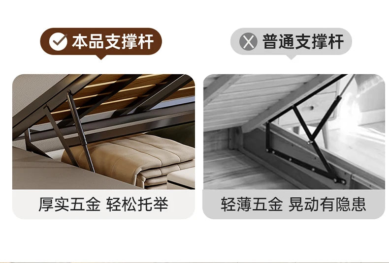 Queen Storage Bed Bedroom King Size Double Modern Frame Bed Headboard Luxury Sleeping Camas De Dormitorio Home Accessories