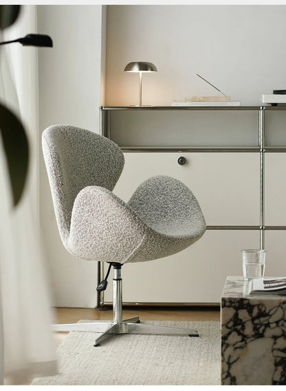 Single sofa chair swivel chair Nordic designer creative simple casual ins swan chair