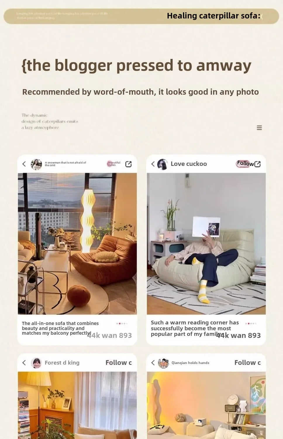 Single Sofa Caterpillar Sofa Balcony Leisure Bedroom Living Room Lie Down or Sleep Lazy Sofa Single Deck Chair