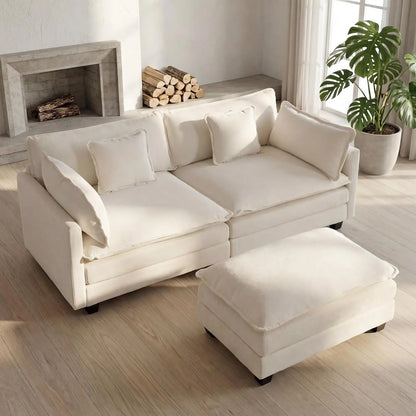 Sectional Couch, Comfy Cloud Modular Sectional Sofa, Deep Seat Modern Cloud Sofa, Modular Sofas for Living Room,, Customized