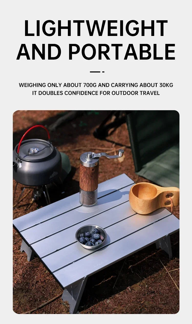 Portable Outdoor Beach Table Ultralight Foldable Camping Table Mini Aluminum Table Garden Party Trip Hiking Table