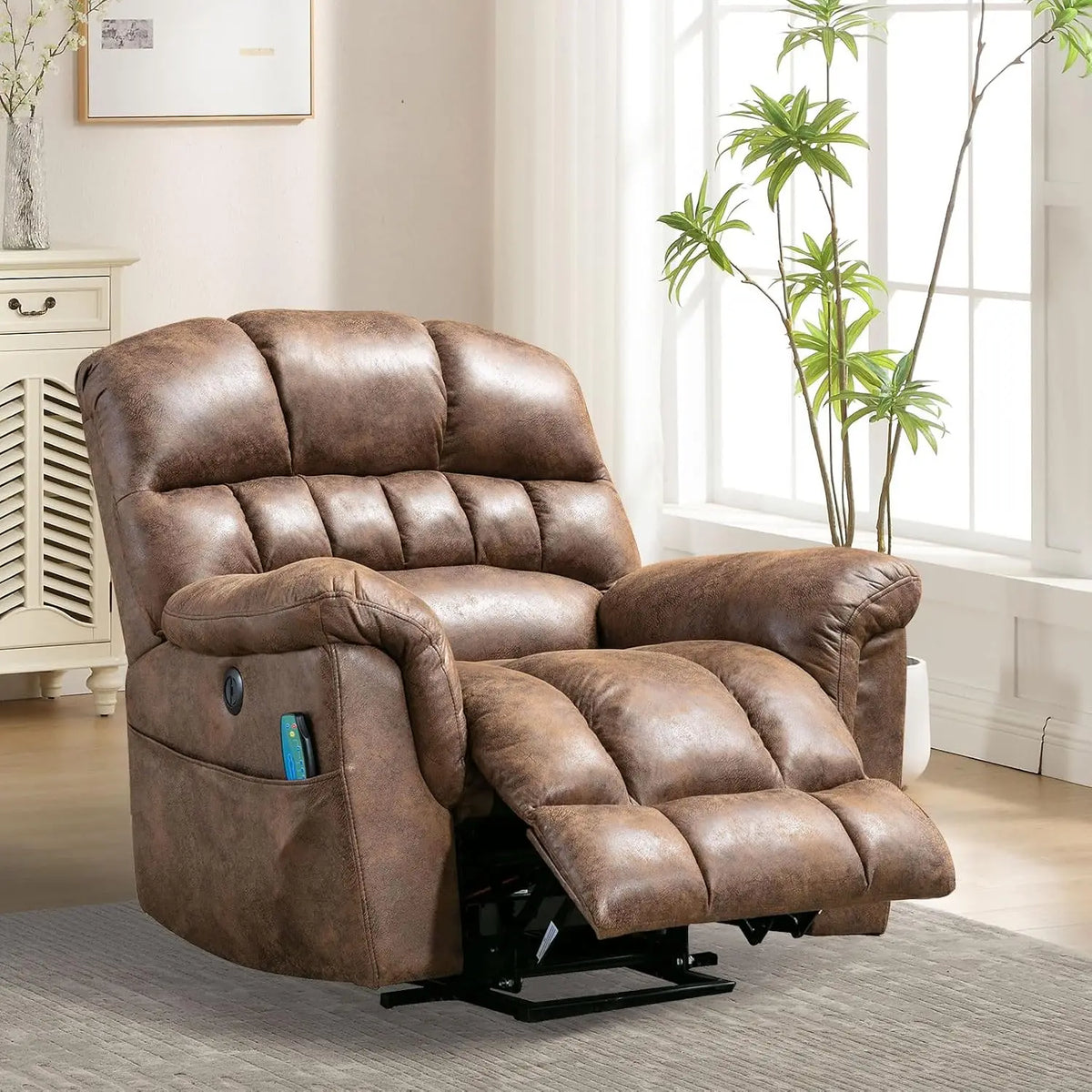 Power Lift Chairs Recliner with Massage and Heating for Elderly Electric Recliner Chair with 24