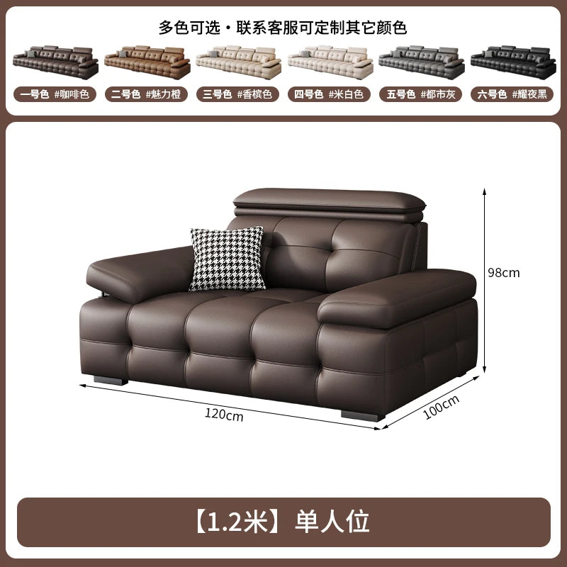 Modern Leather Living Room Sofas Couch Lazy Nordic Luxury Minimalist Living Room Sofas Lounge Designer Muebles Home Furniture