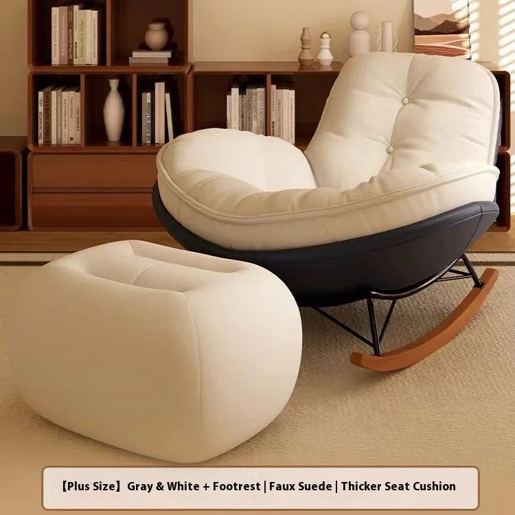 Nordic-style rocking chairs, chairs for rest, balconies, living rooms, leisure, lazy sofas, adult light stools, penguin chairs