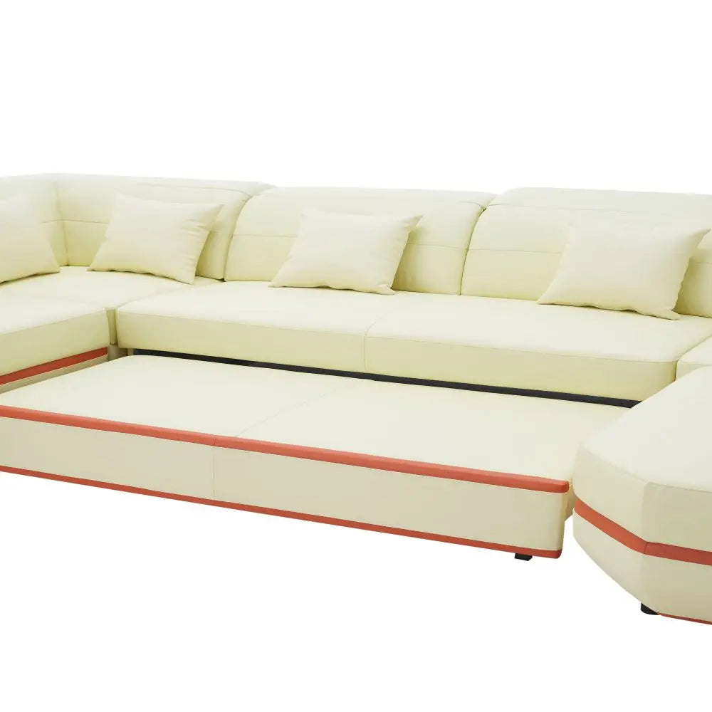 Modern Style Office Genuine Leather Sofa Set Furniture Living Room
