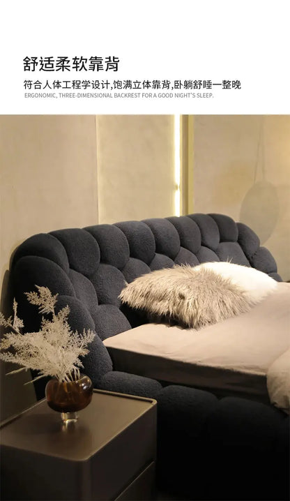 Lounge Clear Bed Decoration Beauty Room Decor Large Size European Sun Sleeping Bed Safe Letto Matrimoniale Trendy Furniture
