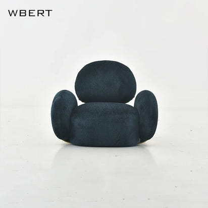 Nordic Lamb Fleece Single Sofa Chair For Home Bedroom Dining Clothing Store Beauty Salon Leisure-backrest Chair