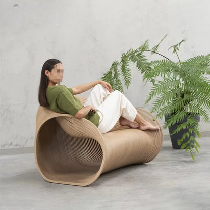 Luxury Design Showroom Display Furniture Designer Furniture Single Sofas Wood Art Chair Italy for Home Hotel