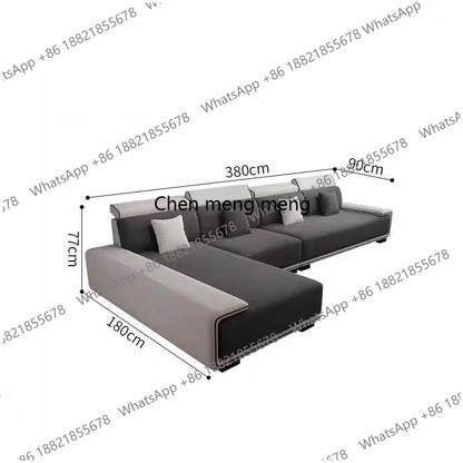 Luxury Sectional Sofas Chaise Longue Bed Italian Modern Sofa Living Room Armchair Muebles Para El Hogar Home Furniture