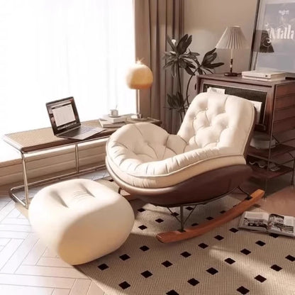 Lounger Balcony Recliner Chair Comfortable Fluffy Floor Hallway Recliner Chair Reading Interior Silla Mecedora Nordic Furniture