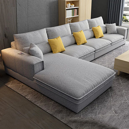 Nordic Luxury Technology Cloth Corner Fabric Sofa Set Lounge Living Room Sofas Sectional Modern  l Shaped Sofa